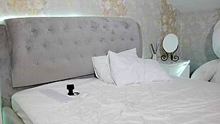 why does this student with big tits undress on camera after studying?