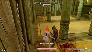 big booty red head in skyrim with huge tits