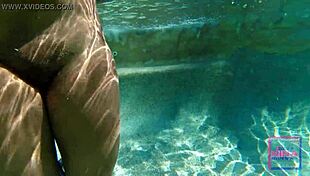 Nina Rivera Eats Sully Savage's Pussy Underwater in Pool