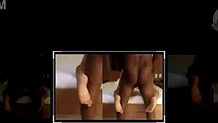 Wife being pounded by well-endowed black man in front of cuckold