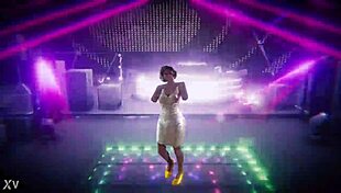 dancing funk moves on the floor