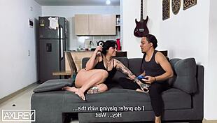 i was playing xbox with my roommate, but decided to fuck her instead