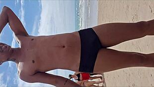 Alone at home my stepbrother milks my big tits