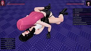 femdom lesbian scene with dominant control