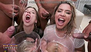 Alice Maze And Victoria Dias Engage In Group Activities With Multiple Partners