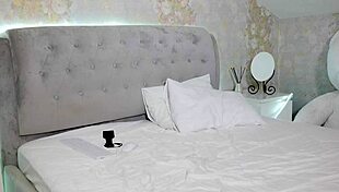 why does this student with big tits undress on camera after studying?