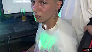 Wife Humiliates Cuckold Husband And Fucks His Friends At Home Party