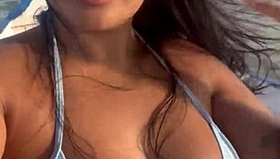 Brazilian Latina Wife in Bikini on Boat Ride with Amateur POV