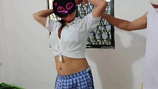 sexology classes with a dirty latina exploring homemade fetishes and flashing in interviews