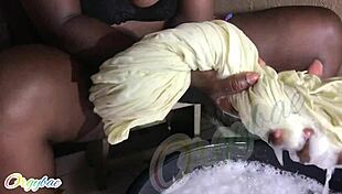 Weekend laundry as a housewife