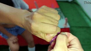 sexology classes with a dirty latina exploring homemade fetishes and flashing in interviews