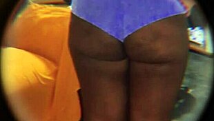 Hidden Camera Catches Religious Neighbor's Huge Ass In Homemade Latina Scene!