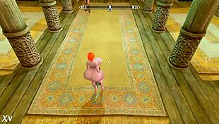 big booty red head in skyrim with huge tits