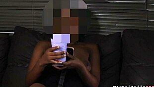 Ebony Babe Spreading Pussy