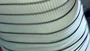 In California, a sexy wife cheats with her lover's big black cock while her cuckold husband watches.