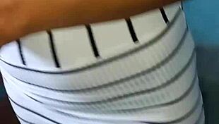 In California, a sexy wife cheats with her lover's big black cock while her cuckold husband watches.