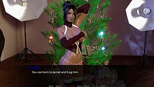 zoey unwraps her christmas gift