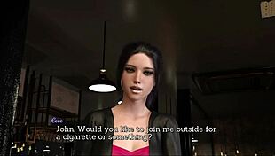 leap of faith with big ass brunette in erotic game