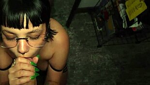 The sexy coworker decided not to go home; she craved that big cock instead.