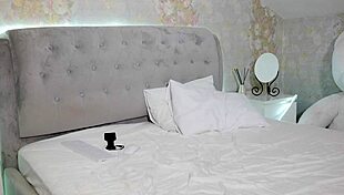 why does this student with big tits undress on camera after studying?