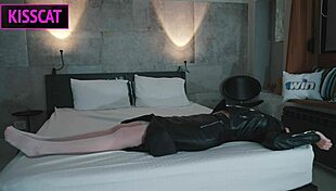 Stepmother came in stepsons shared bed and he unexpectedly fucks till covers face in cum 😏