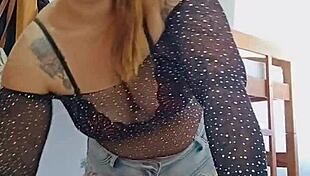 Doing a live stream with shorts stuffed in the ass