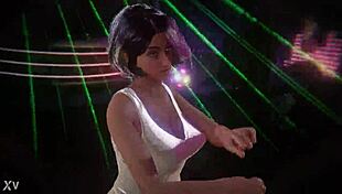 dancing funk moves on the floor