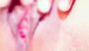 Clit masturbation session with intense focus on that sensitive spot.