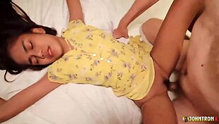 johntronx asia sex with skinny thai teen doggystyle creampie pov 😈