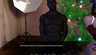 zoey unwraps her christmas gift