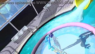 Hatsune Miku Dancing Naked in Dear Cocoa!