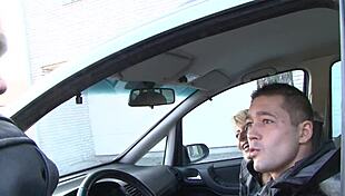 Blonde mom shares suggestive moments with her mother-in-law in a family setting