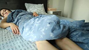 kristina starts her morning in the shower and bedroom