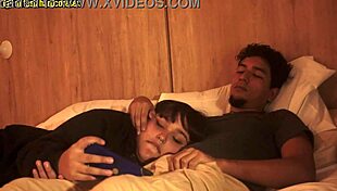 mi hermanastra se atraganta con mi pene despues de ver una pelicula parte 1, deepthroat and facial.