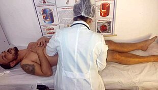 Erection in Infirmary Nurse Patient Handjob