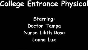 lenna lux gets caught in a gyno exam on spy cam at tampa university