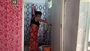 devar suddenly fucked bhabhi after her shower with hindi audio