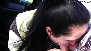 outdoor double blowjob stirs deep emotions in car trunk