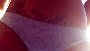 ebony girl dances close in little panties