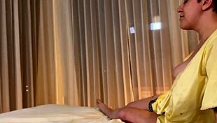 hey, sharing a bed with my curvy big-boob stepsister in this casting session 😏