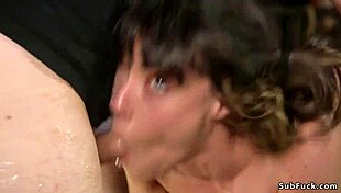 babe gets rough flogging and anal restraint