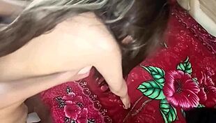 Stepsister begs for cum inside at school