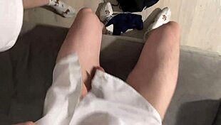 After The Night Club, This Cute Teen Had A One Night Stand Sucking Cock.