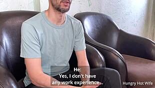 oh man, that lady boss got her pussy licked and hard fucked right on the desk to land the job