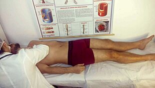 Erection in Infirmary Nurse Patient Handjob