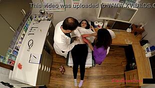 lenna lux gets caught in a gyno exam on spy cam at tampa university