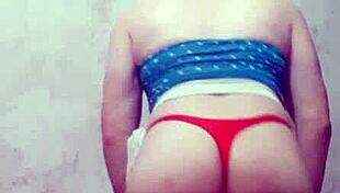 Carolcross twerks seductively in thong lingerie