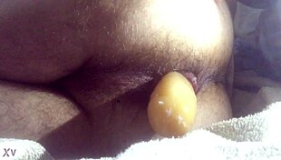 Anal dildo deep inside