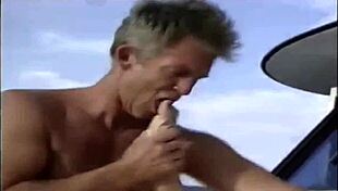 the beauty makes the old man cum hard