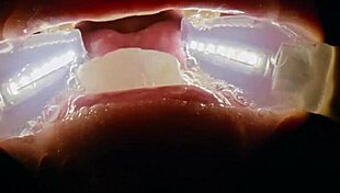 deranged filth loving girl rebel rhyder gets frozen cum bukkake - filmed with probe lens